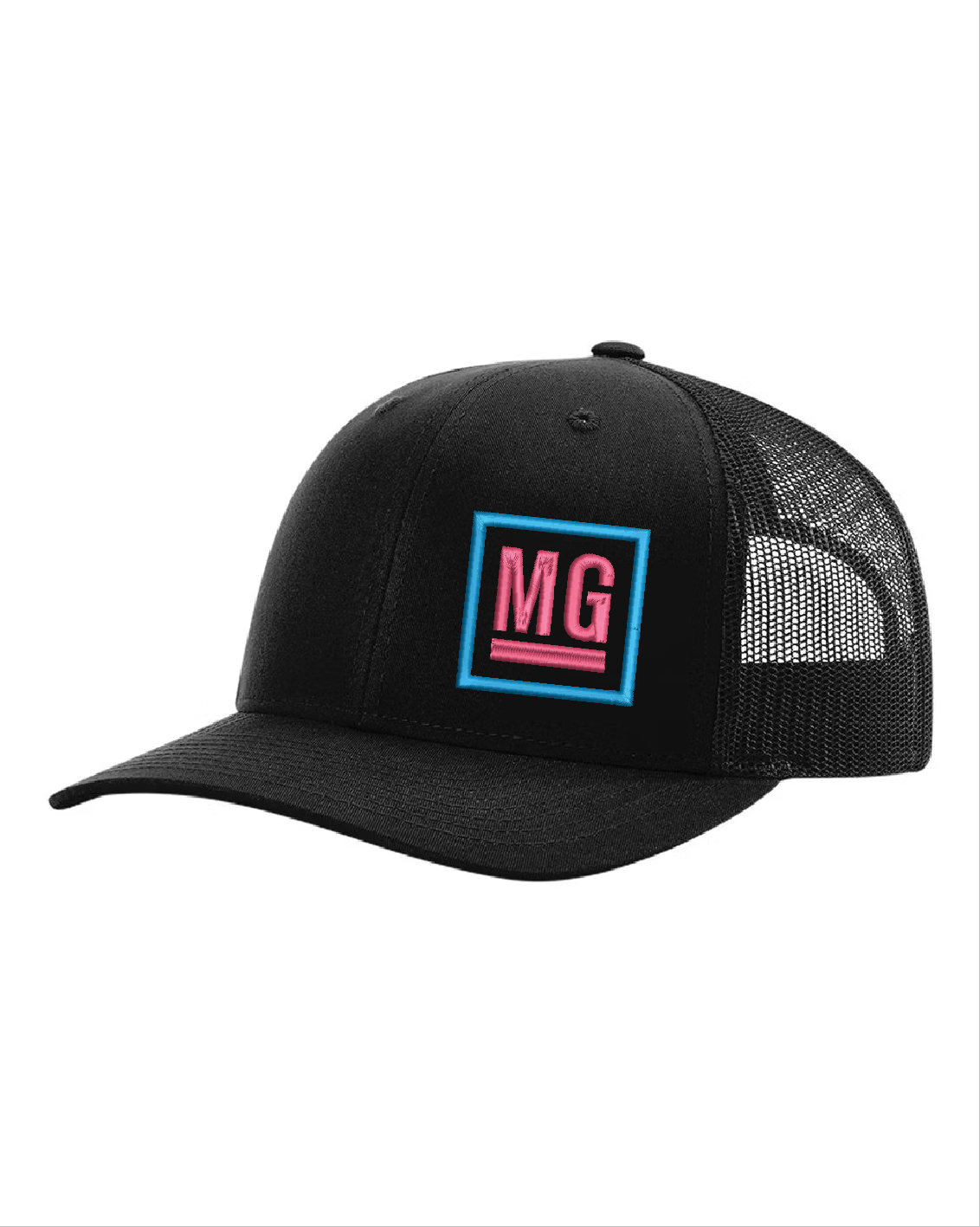 Black Hat with Neon MG Design