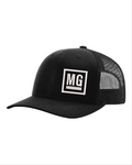 Black Hat with White MG Design